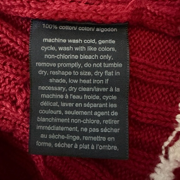 Tommy Hilfiger Maroon Cable Knit Crewneck Sweater Tipped Hems Preppy Academia - Picture 9 of 11